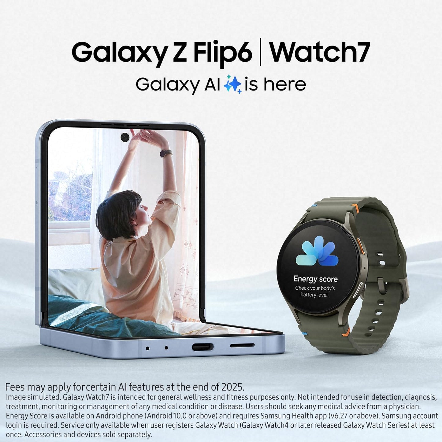Samsung Galaxy Watch7 AI Smart Watch, Health Monitoring Fitness Tracking, 40mm Bluetooth Cream