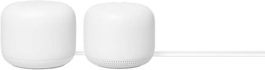 Google Nest WiFi Home Mesh Wi-Fi System 2pk (Base Unit + WiFi Point Unit)