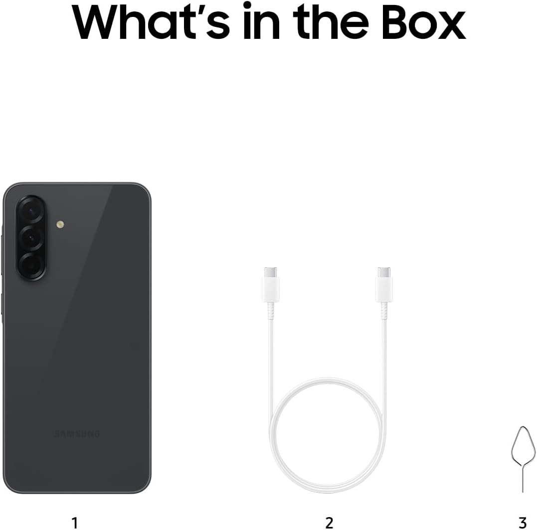 Samsung Galaxy A36 [AU Version] 5G A Series Mobile Phone, Awesome Intelligence, 128GB Storage, 6.7'' Display, Long Battery Life, Super Fast Charging, Black