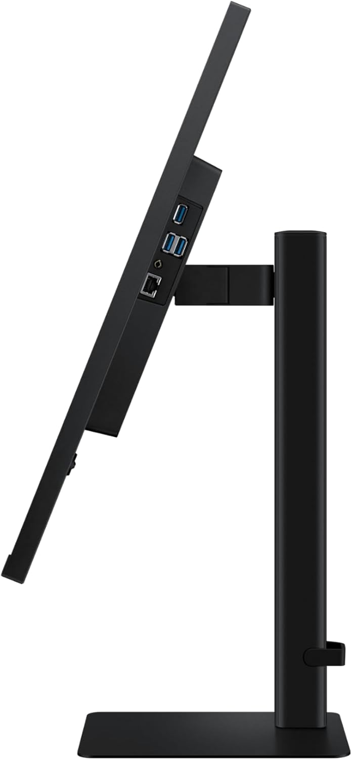 Samsung S80UD, 27-inch Professional Monitor, 3840x2160, HDMI 2.0/DP 1.2/USB-C/USB Hub, Height Adjustable Stand, Nvidia G-sync compatible