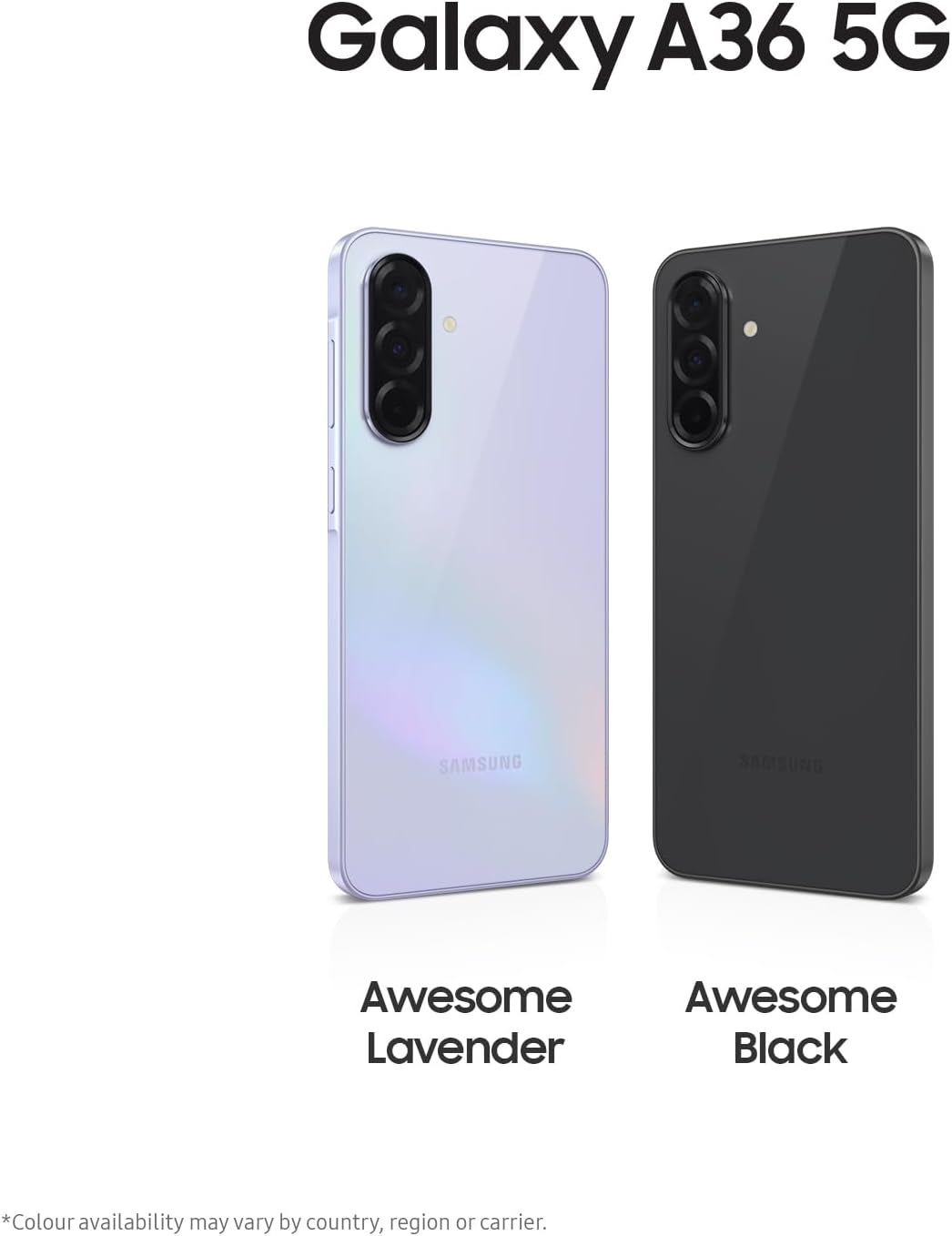 Samsung Galaxy A36 [AU Version] 5G A Series Mobile Phone, Awesome Intelligence, 128GB Storage, 6.7'' Display, Long Battery Life, Super Fast Charging, Black