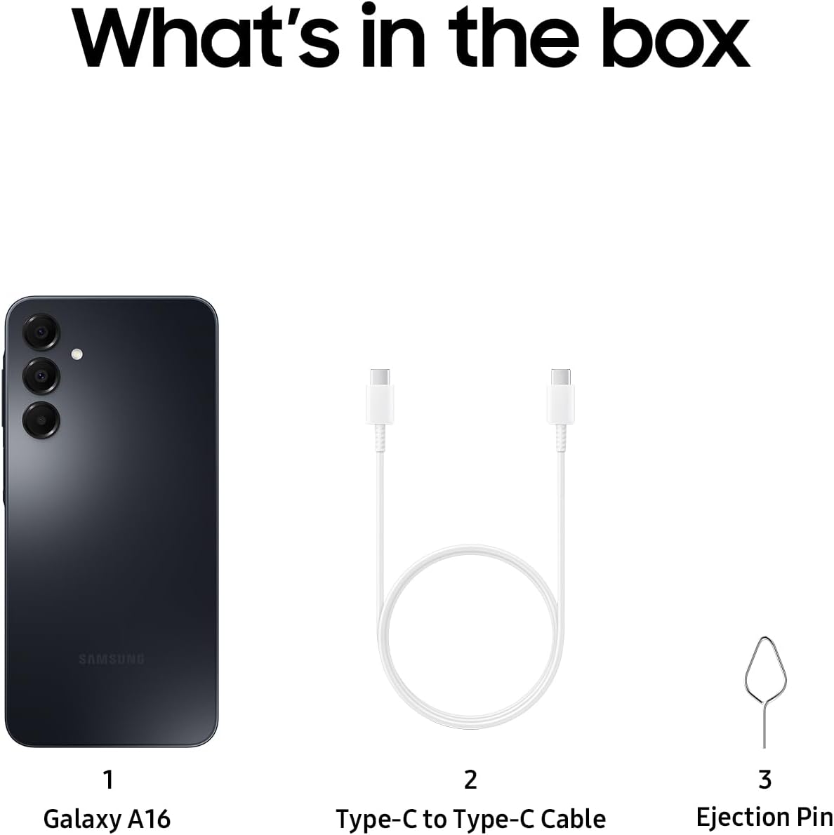 Samsung Galaxy A16 [AU Version] 4G A Series Mobile Phone, 128GB Storage, 6.7'' Display, Strong Durability, Slim Design, Super Fast Charging, Black