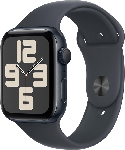 Apple Watch SE (2nd Gen) [GPS, 44mm] Midnight Aluminium Case with Midnight Sport Band - [S/M]
