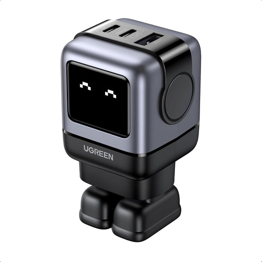 UGREEN Uno Charger 65W USB C Charger Nexode 3-Port GaN Fast Charging Block AU Plug Type C Power Adapter for MacBook Pro, iPhone 17 Pro Max/16, Galaxy S25 Ultra(PPS 45W), Pixel 10, Steam Deck, ROG Ally