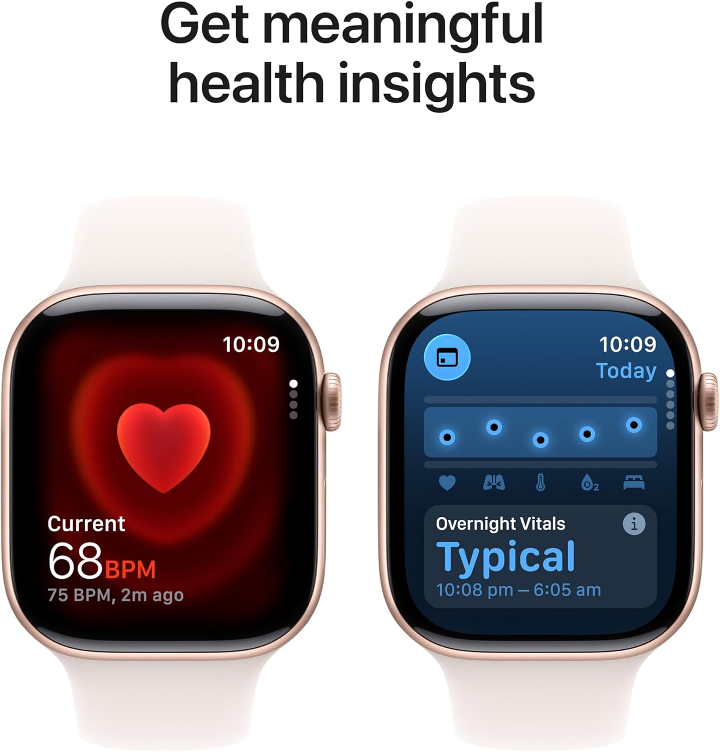 Apple Watch Series 11 GPS 42mm Rose Gold Aluminium Case with Light Blush Sport Band - S/M