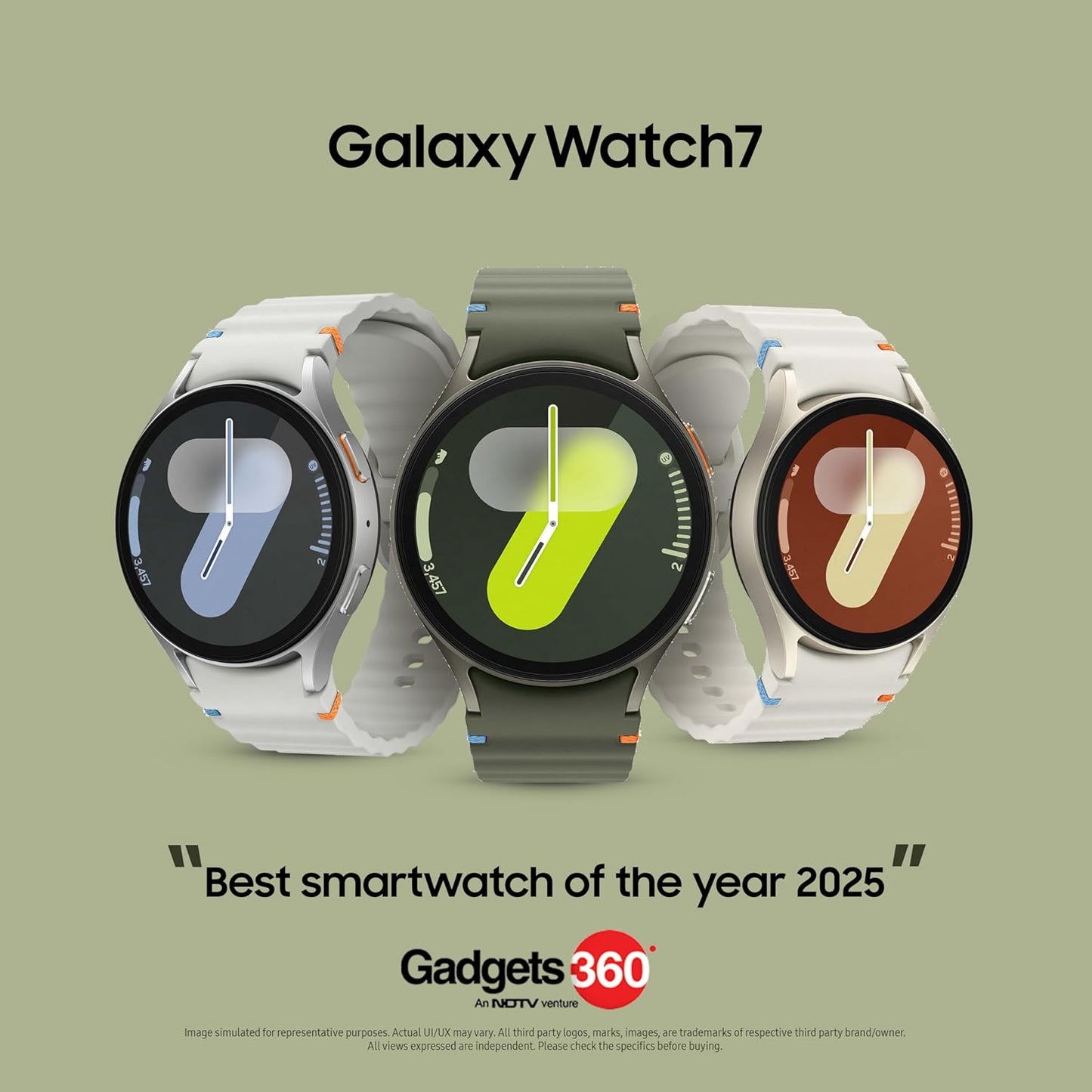 Samsung Galaxy Watch7 with Galaxy AI, BT Calling, Track Your Energy Score, Advanced Bio-Active Sensors, 40mm (Cream, Bluetooth)