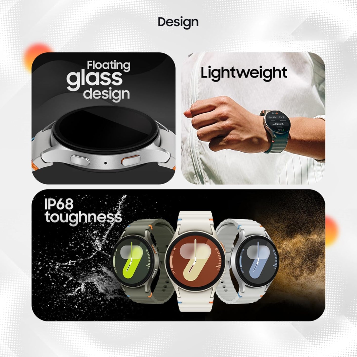 Samsung Galaxy Watch7 with Galaxy AI, BT Calling, Track Your Energy Score, Advanced Bio-Active Sensors, 40mm (Cream, Bluetooth)